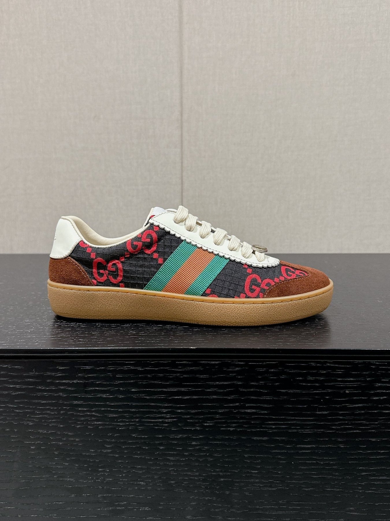 GG & ADIDAS SNEAKER BROWN FABRIC
