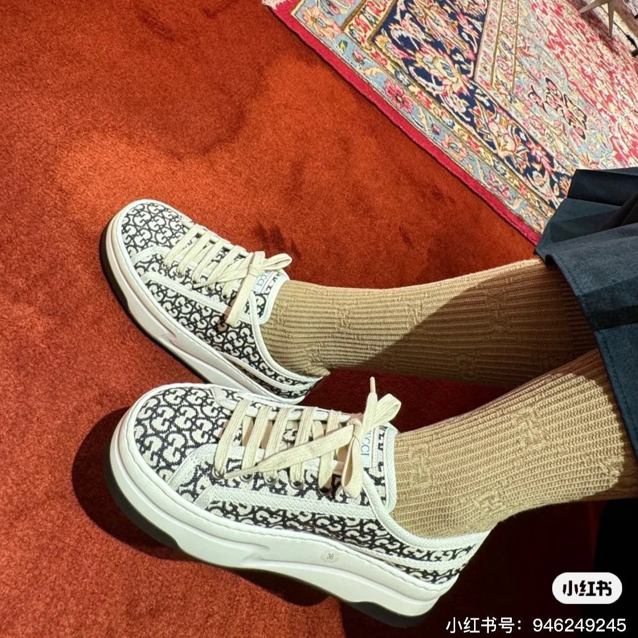 GG Sneaker Tennis 1977 Trainer Black Caro