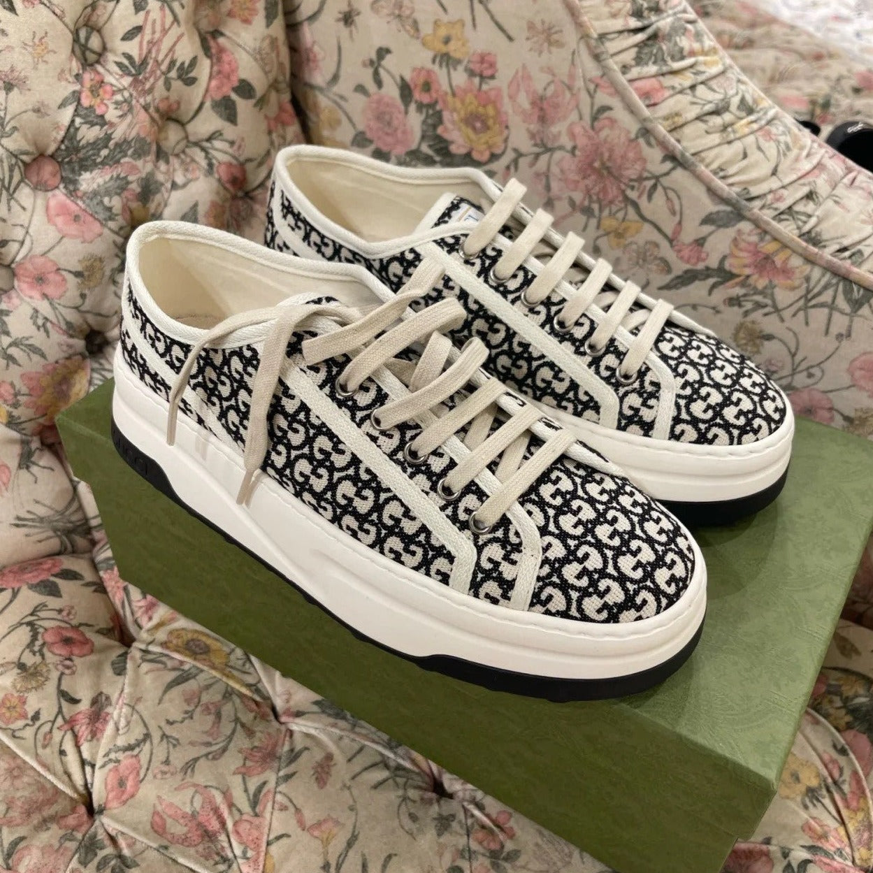 GG Sneaker Tennis 1977 Trainer Black Caro