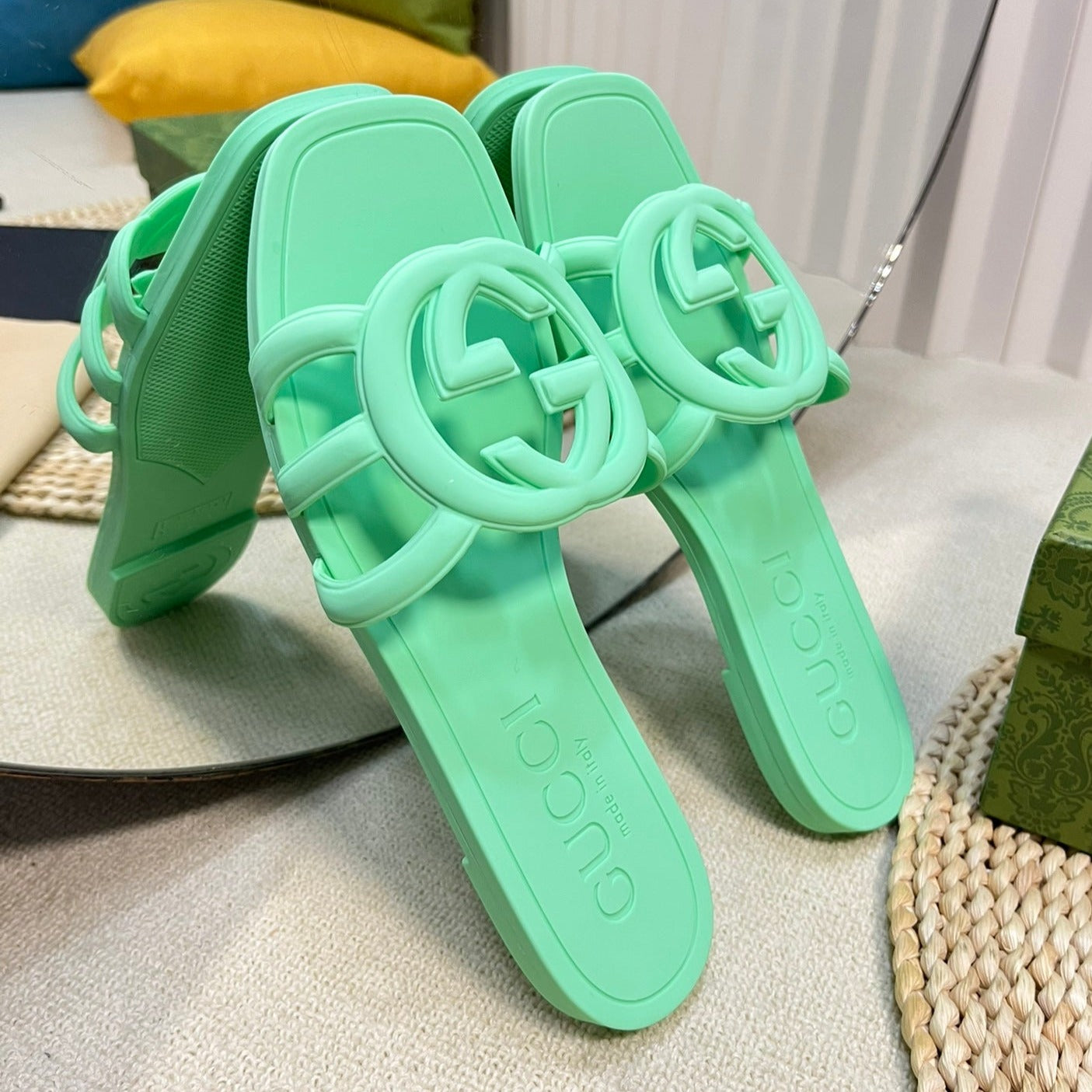 GG Rubber Slide Blue Cadet