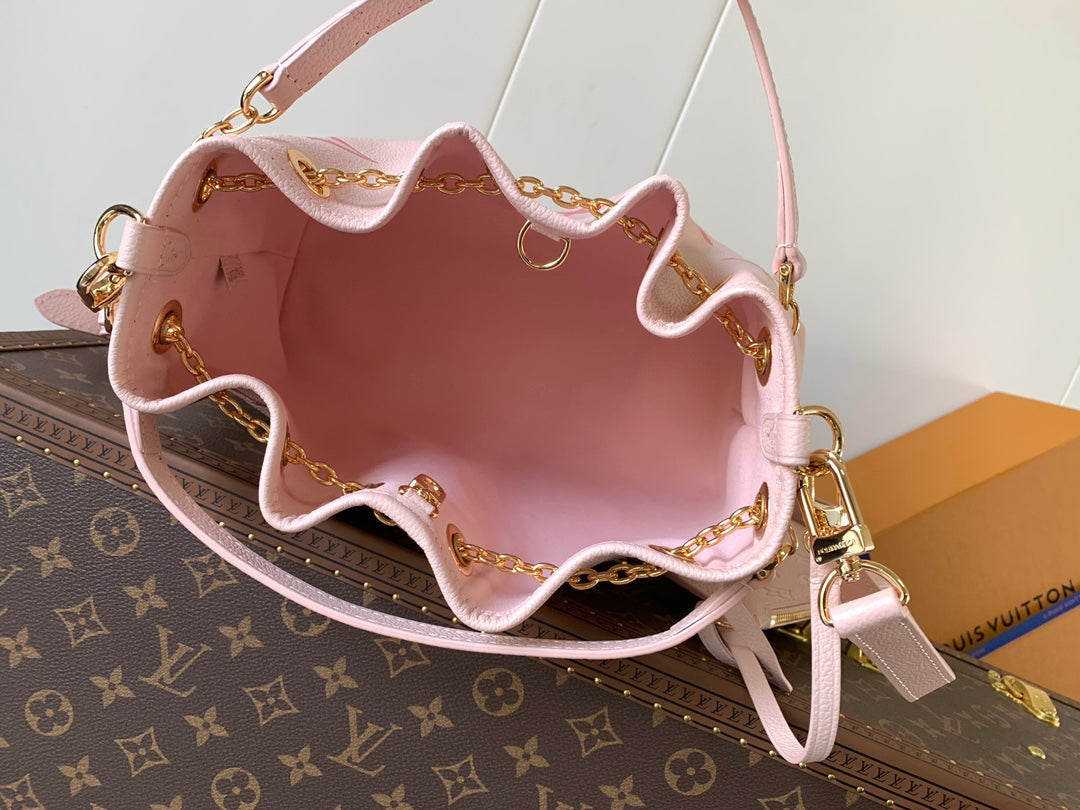 BUNDLE BAG 28 IN PINK MONOGRAM EMPREINTE COWHIDE