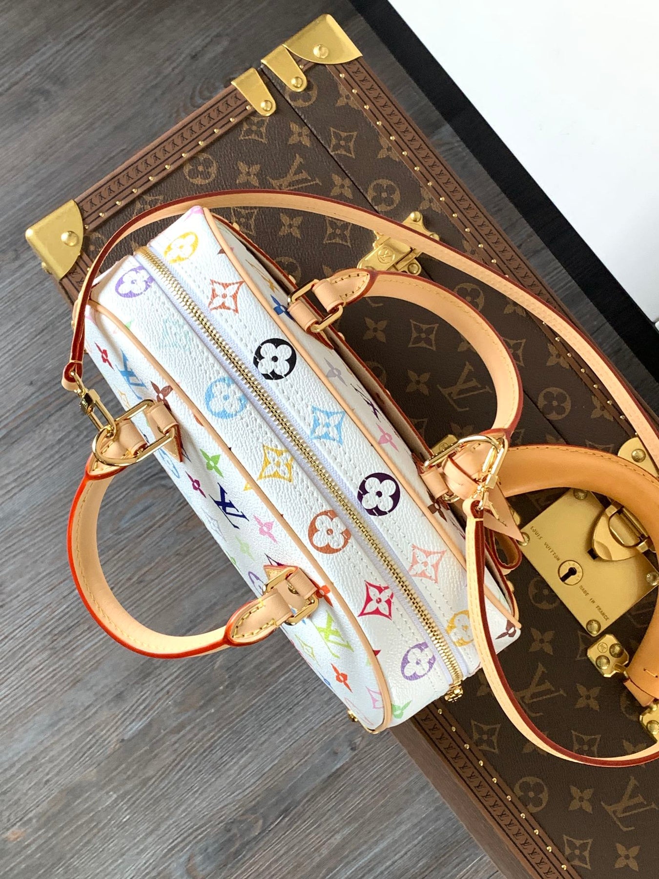EAST WEST BAG 27 IN MULTICOLOR MONOGRAM CANVAS