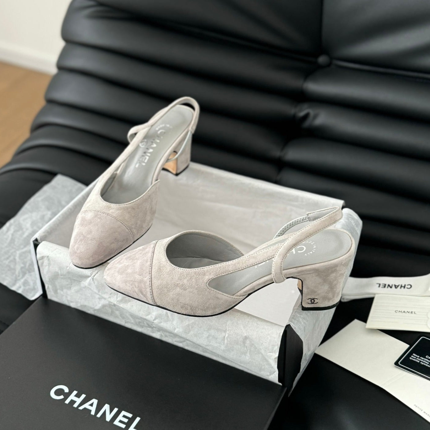 CLASSIC HIGH SLINGBACK GREY CLOUD SUEDE