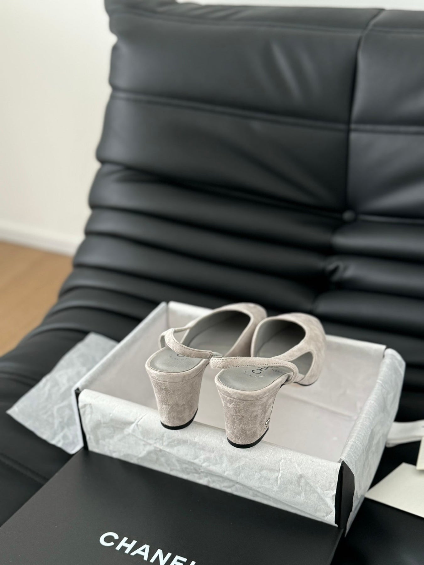 CLASSIC HIGH SLINGBACK GREY CLOUD SUEDE