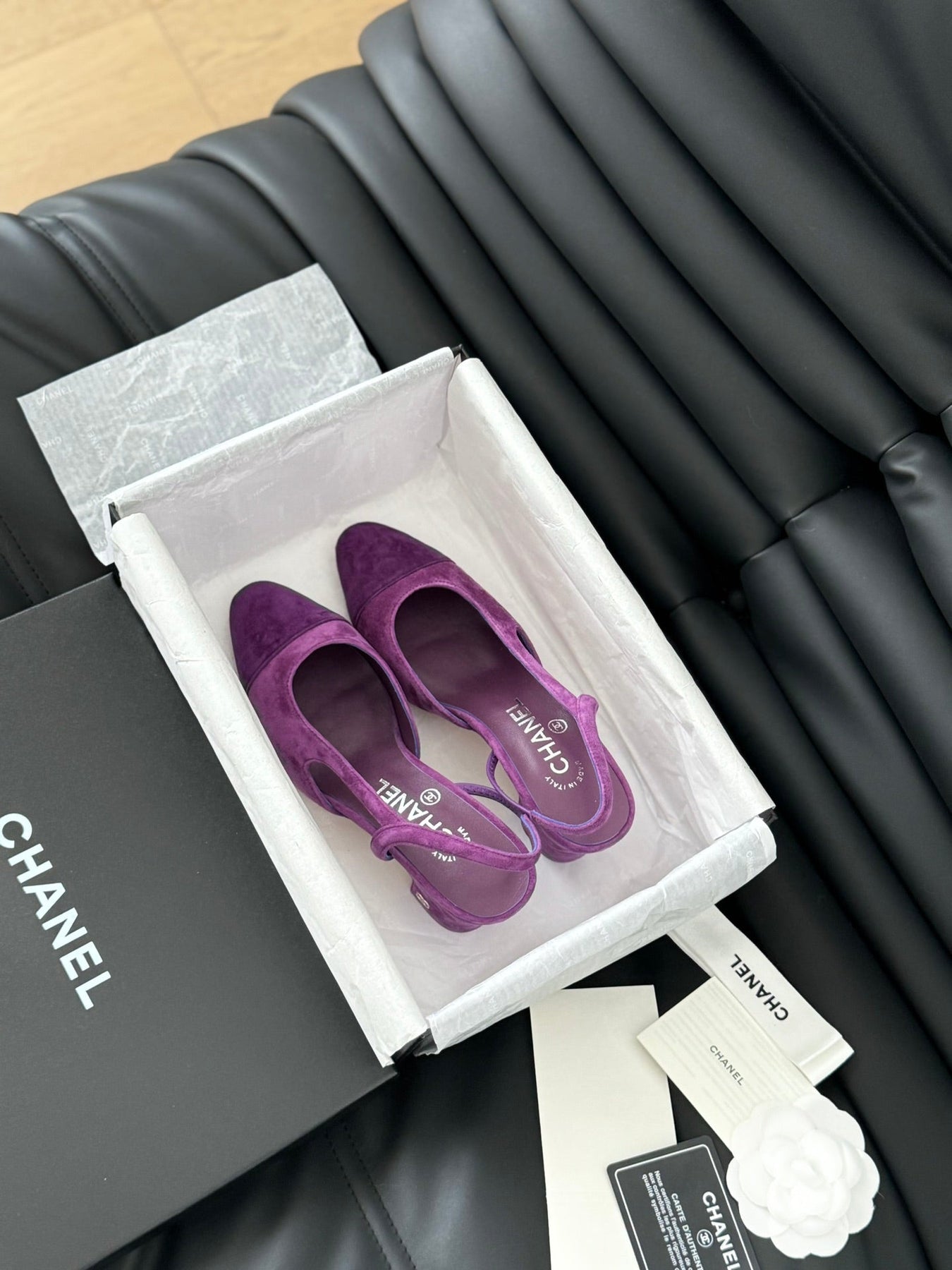 CLASSIC HIGH SLINGBACK VIOLET PURPLE SUEDE