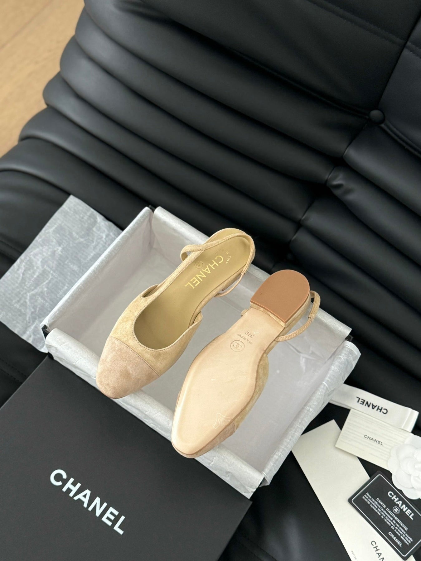 CLASSIC SLINGBACK DARK IVORY SUEDE