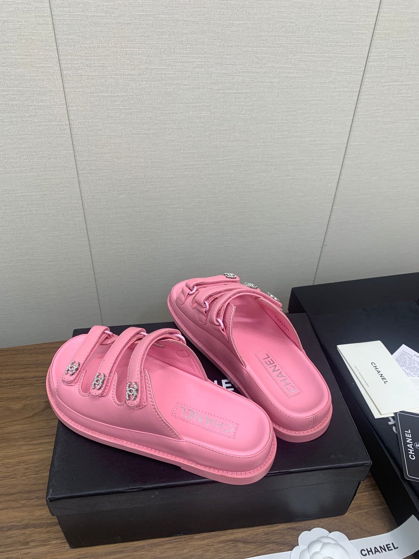 DAD SANDAL IN LIGHT PINK LAMBSKIN MULE