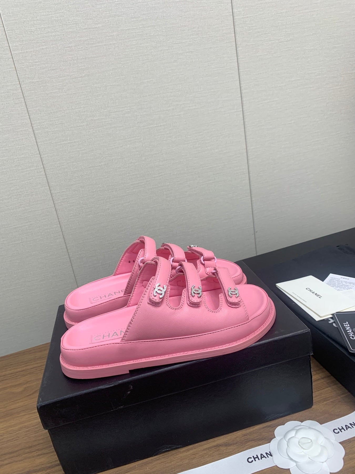 DAD SANDAL IN LIGHT PINK LAMBSKIN MULE