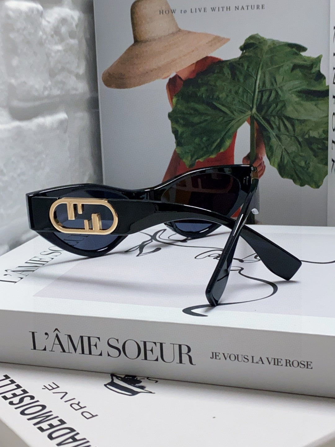 FF DIAMONDS CAT-EYE FRAME SUNGLASSES 557149 IN ACETATE