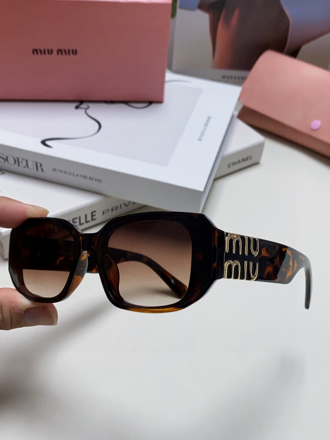 GLIMPSE SUNGLASSES 576820 IN HAVANA ACETATE