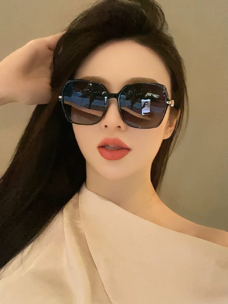 OVERSIZED SQUARE FRAME SUNGLASSES G2750 IN ACETATE AND METAL