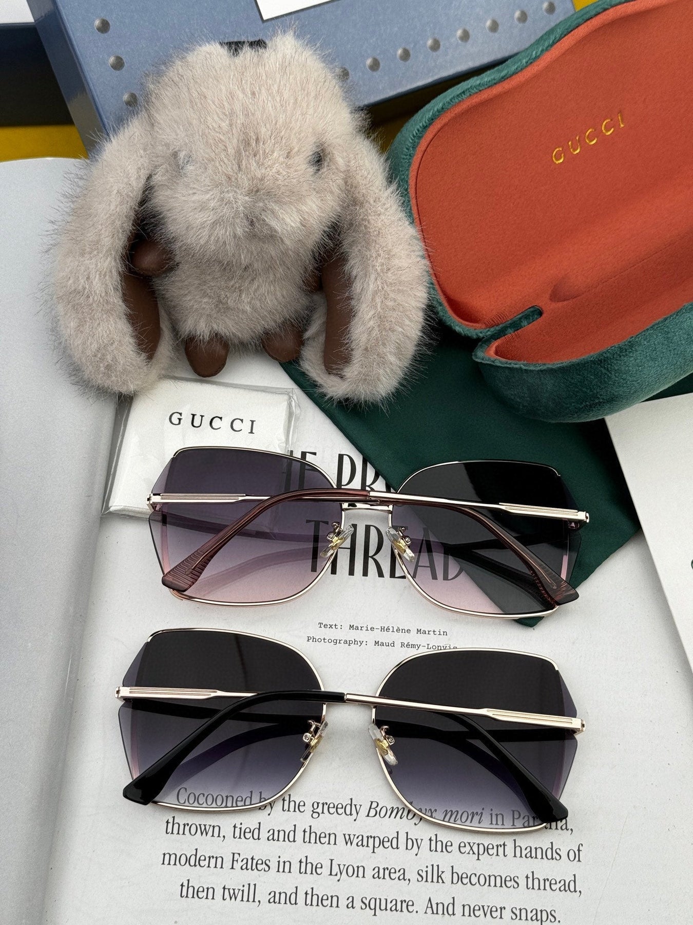 OVERSIZED RECTANGULAR FRAME SUNGLASSES G1641 IN METAL