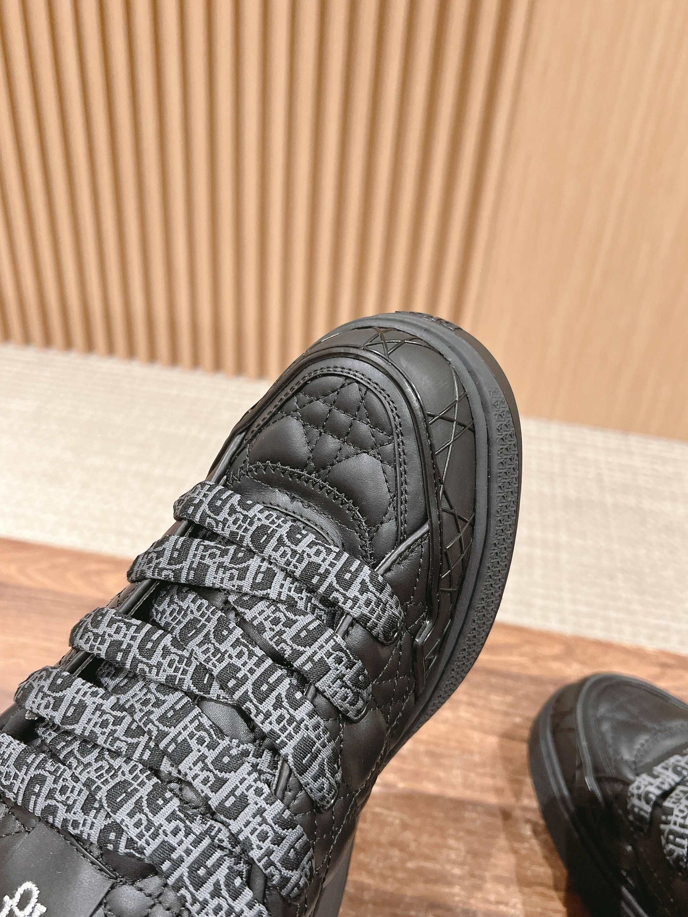 BY ERL B9S SKATER SNEAKER IN BLACK CANNAGE LAMBSKIN
