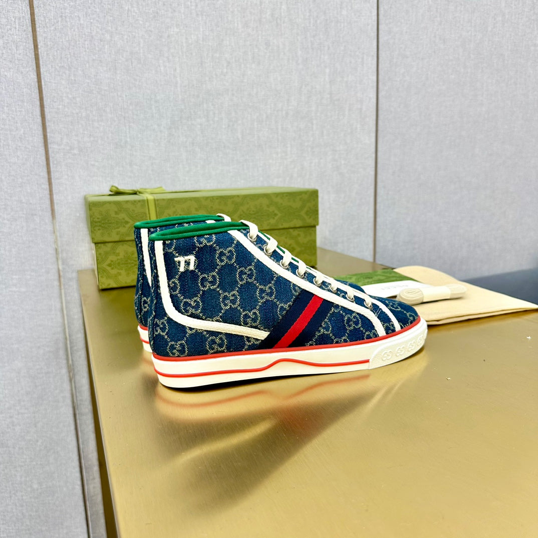 GG TENNIS 1977 HIGH-TOP TRAINER INDIGO CANVAS