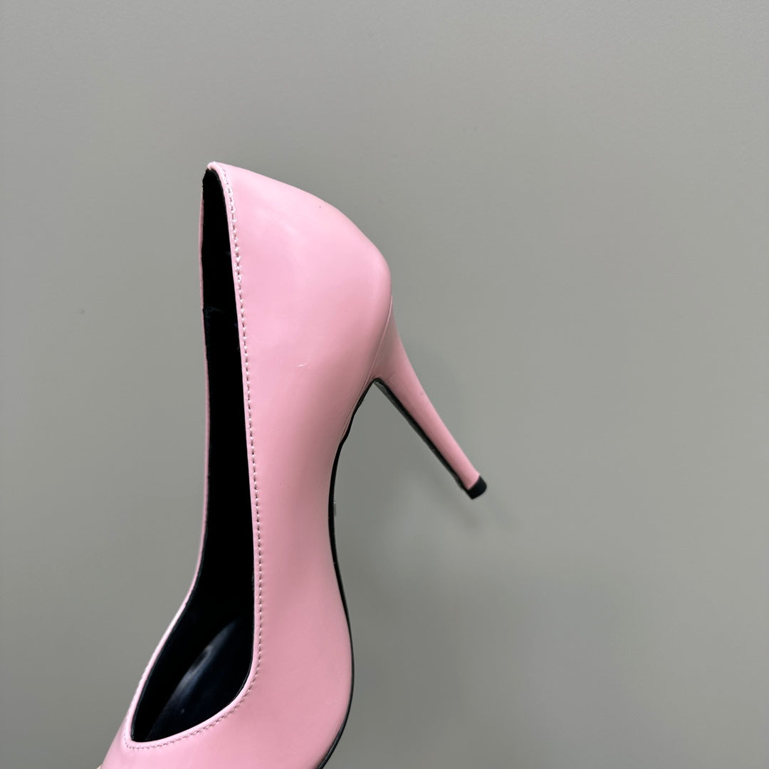 GG 105 HIGH HEEL PUMP LIGHT PINK LAMBSKIN