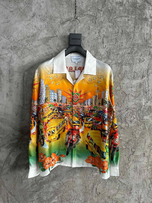 Casablance Long Sleeve Polo