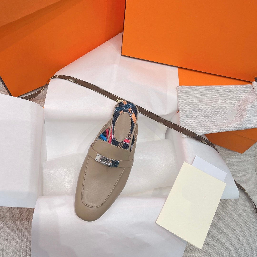 OZ Mule Brown Calfskin