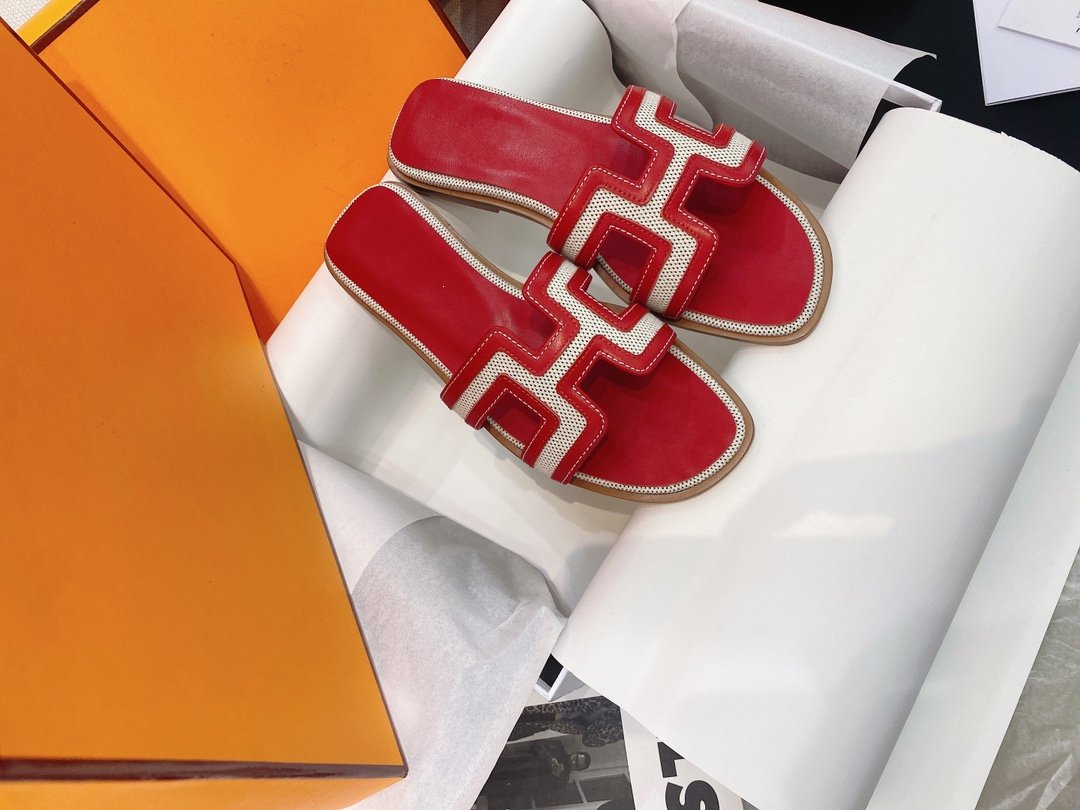 Oran Sandal Red Leather