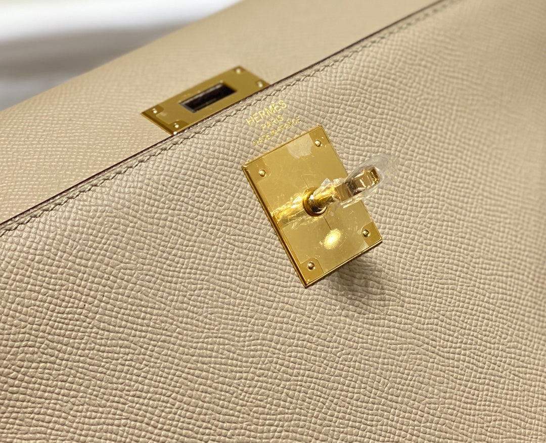 KELLY 28CM IN TRENCH EPSOM CALFSKIN GOLD HARDWARE