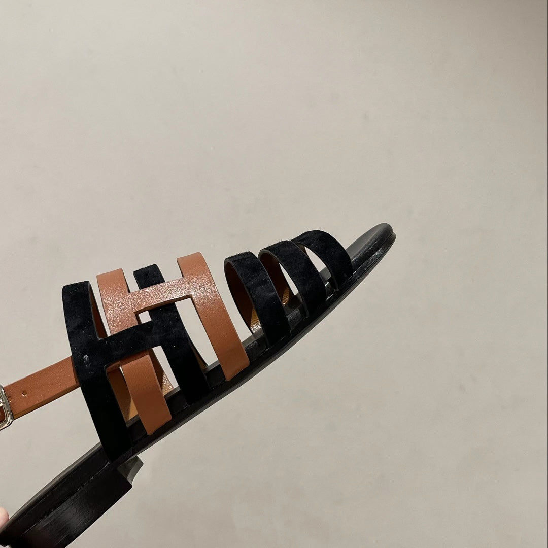 EPHESE SANDAL BLACK CALFSKIN