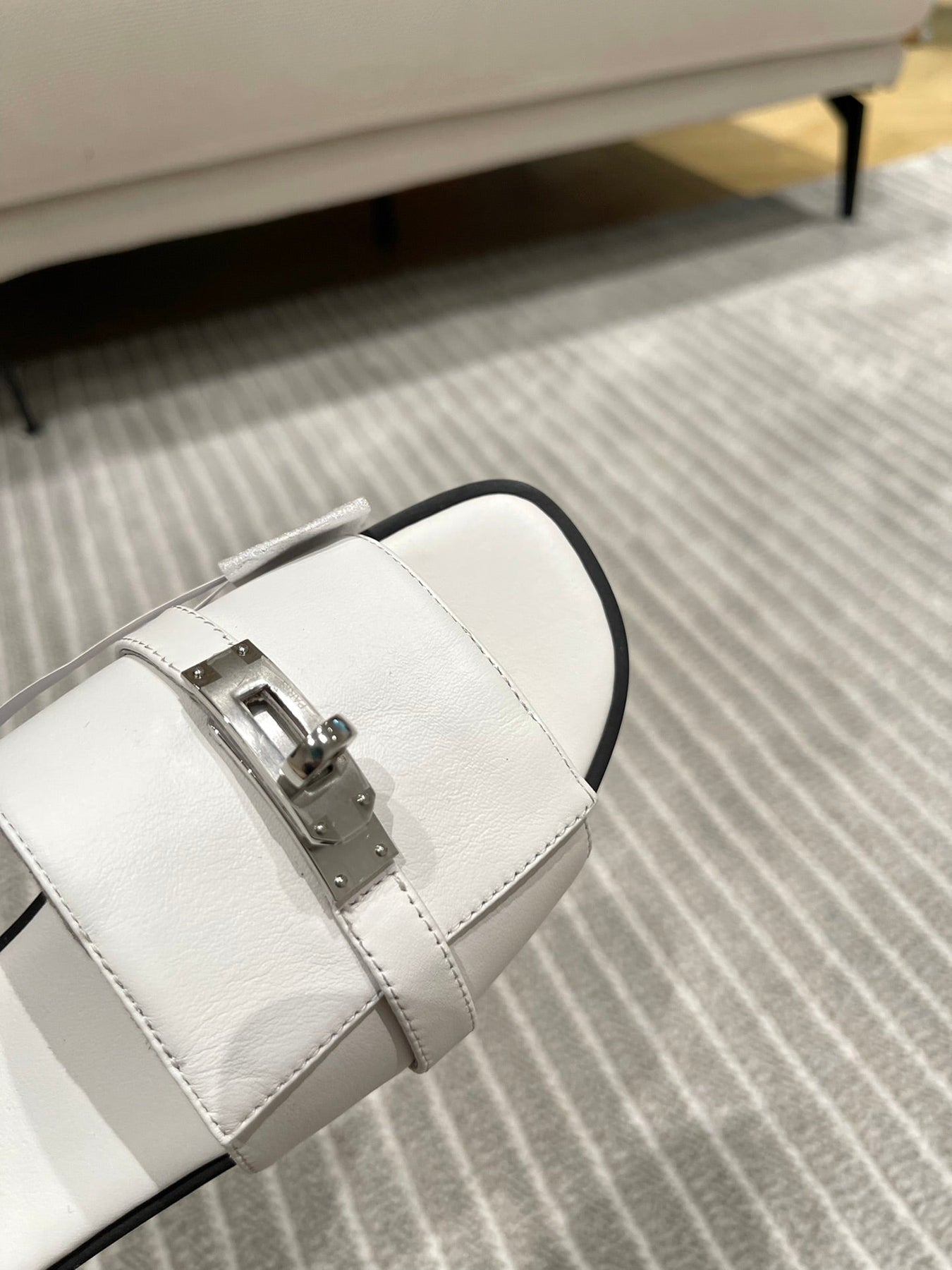 GABRIEL SANDAL WHITE CALFSKIN