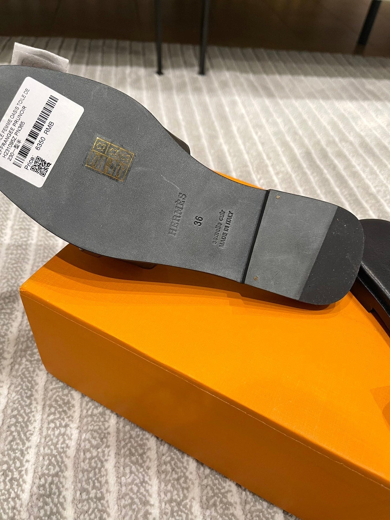 GABRIEL SANDAL BLACK CALFSKIN