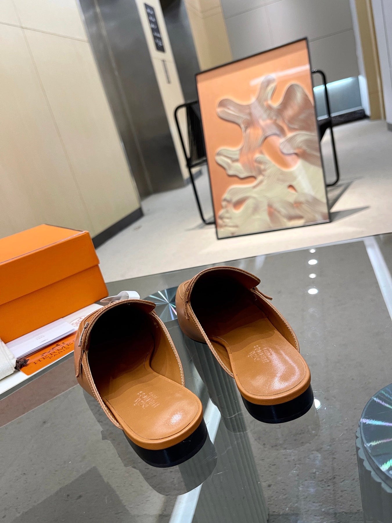 GROUPIE MULE TAWNY LAMBSKIN