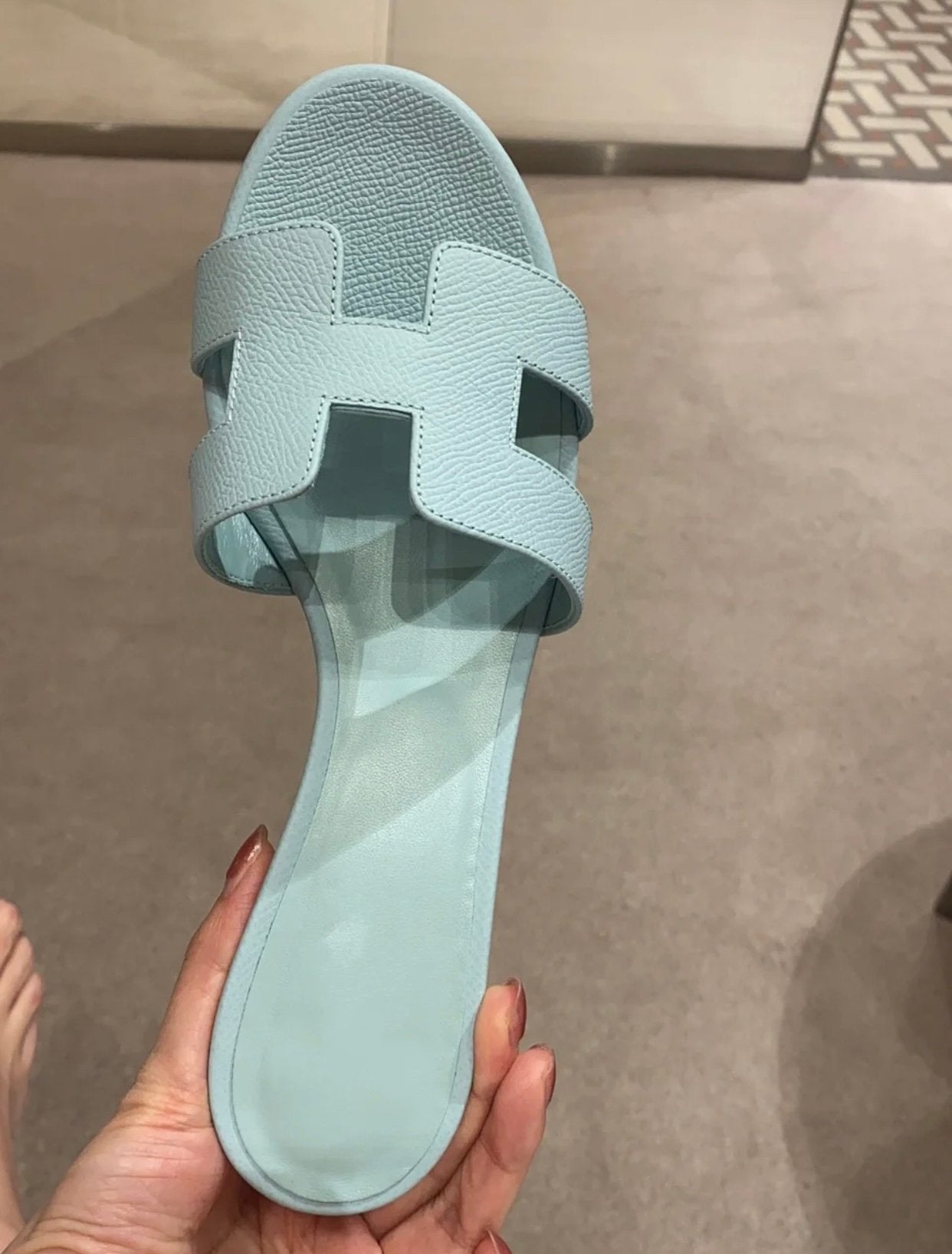 Oasis Sandal Epsom Calfskin Tiffa