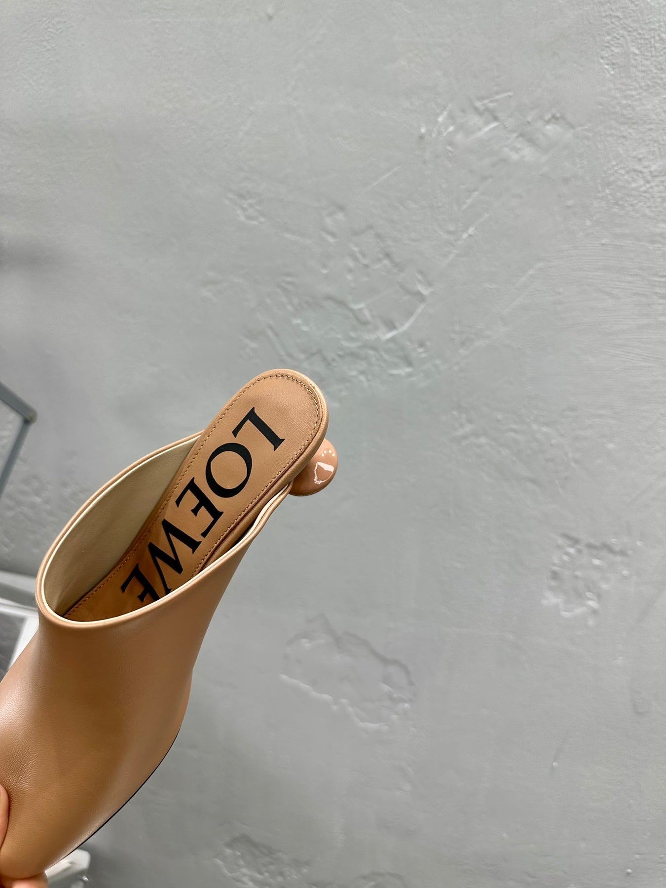 LW TOY MULE 55 TAWNY CALFSKIN