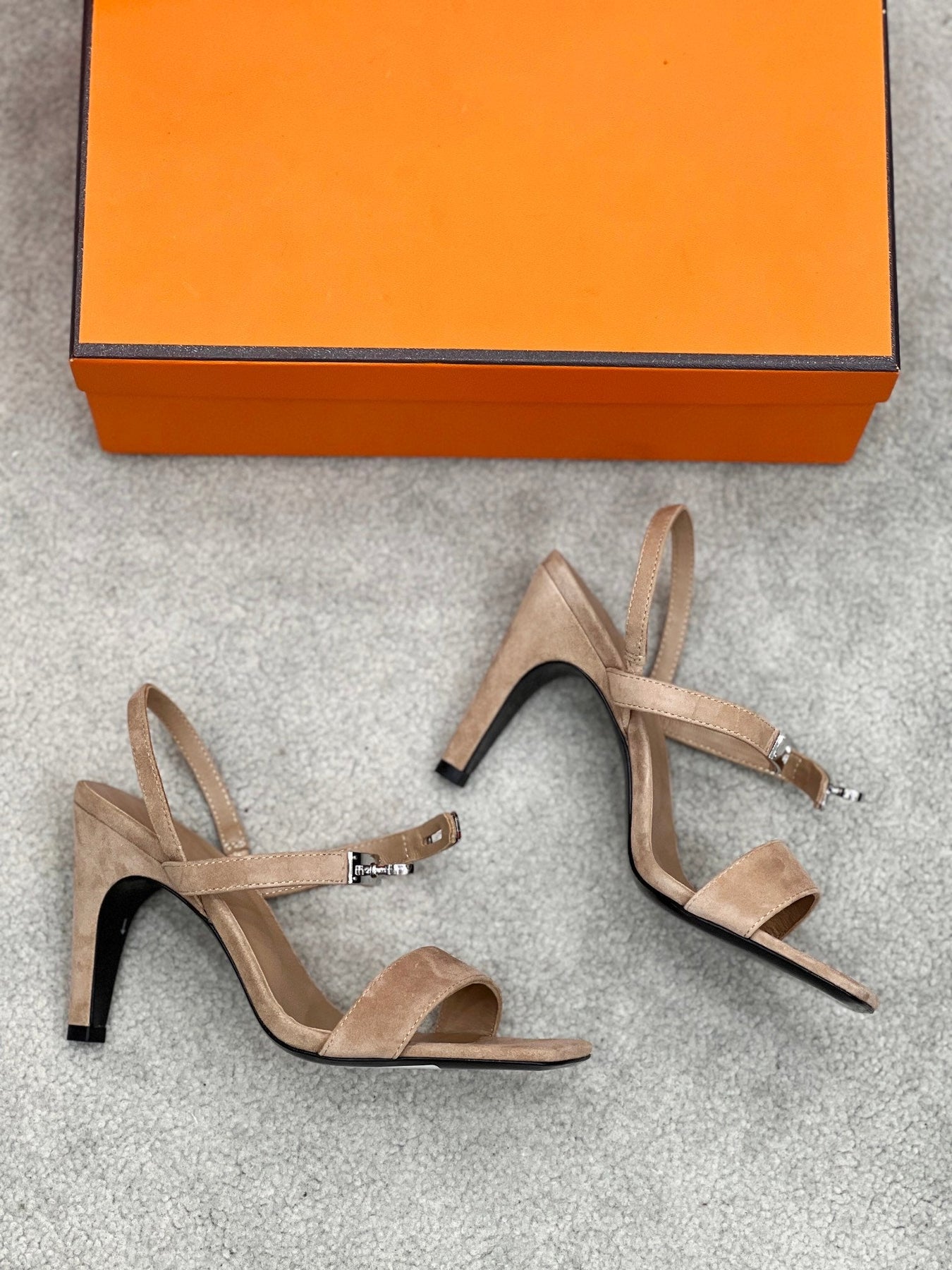 Glamour 95 Sandal Light Brown Suede