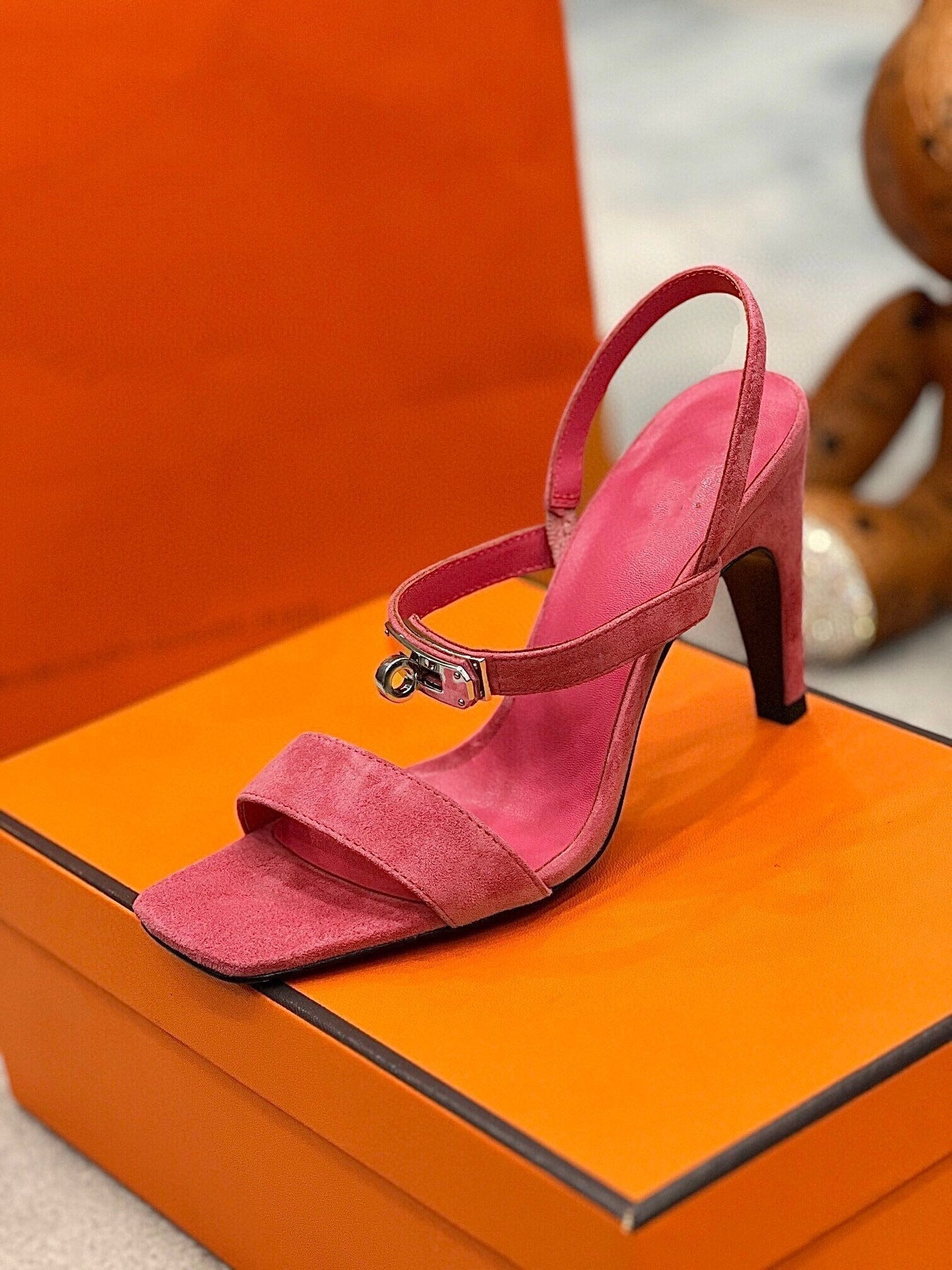 Glamour 95 Sandal Pink Suede