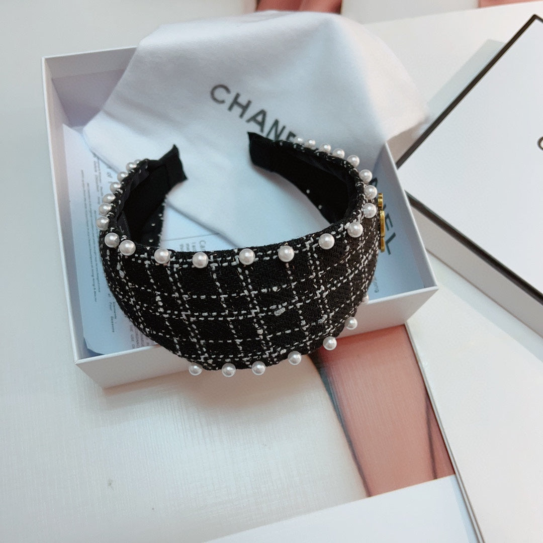 BLACK TWEED HAIRBAND 875865