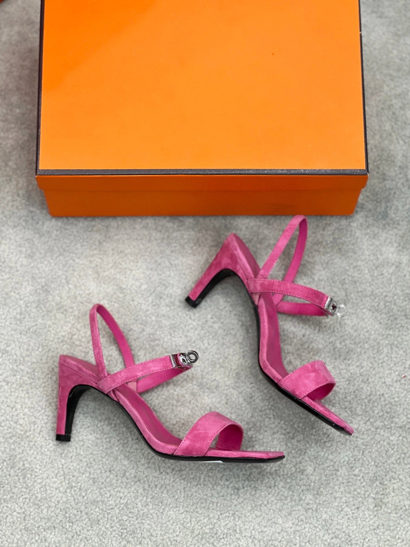 Glamour 75 Sandal Pink Suede