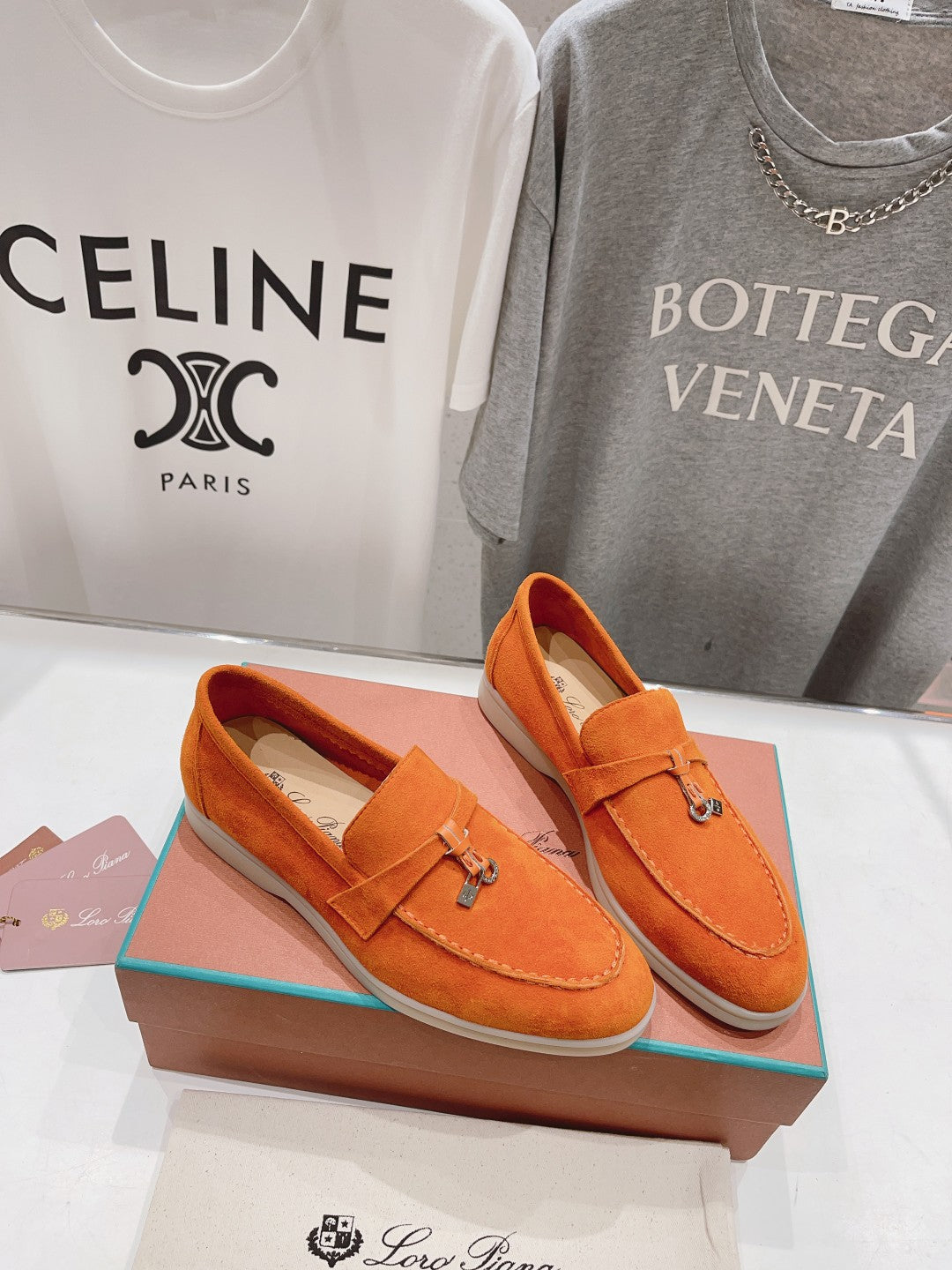 LP SUMMER CHARMS WALK LOAFERS ORANGE SUEDE