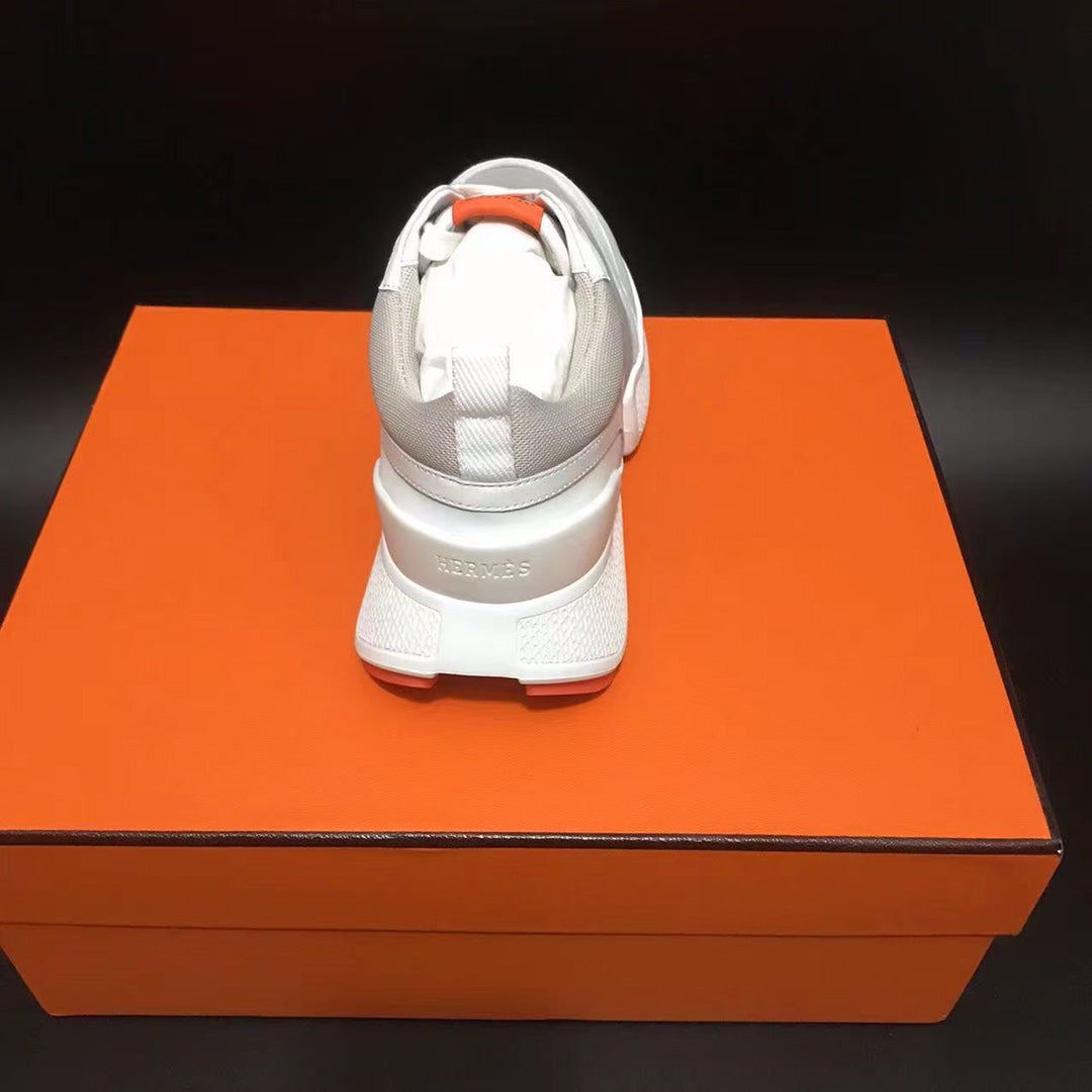 GIGA SNEAKER LIGHT GRAY MIX WHITE CALFSKIN