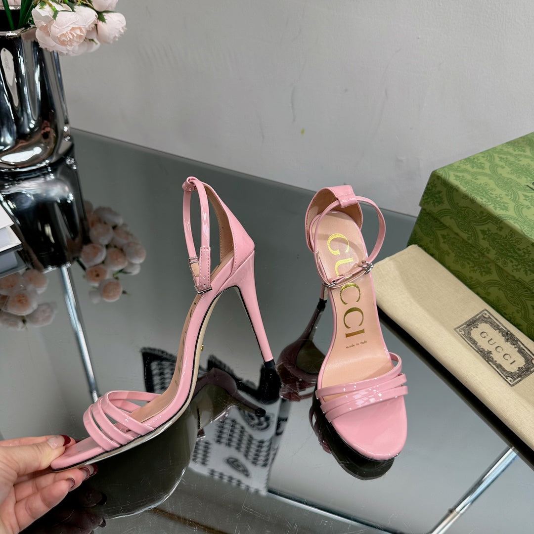 GG 105 HIGH HEEL SANDAL LIGHT PINK LAMBSKIN