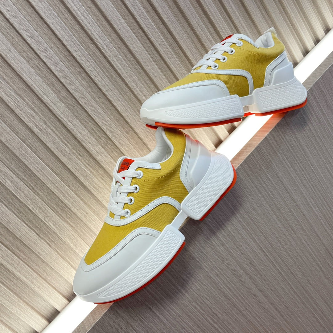 GIGA SNEAKER YELLOW MIX WHITE CALFSKIN