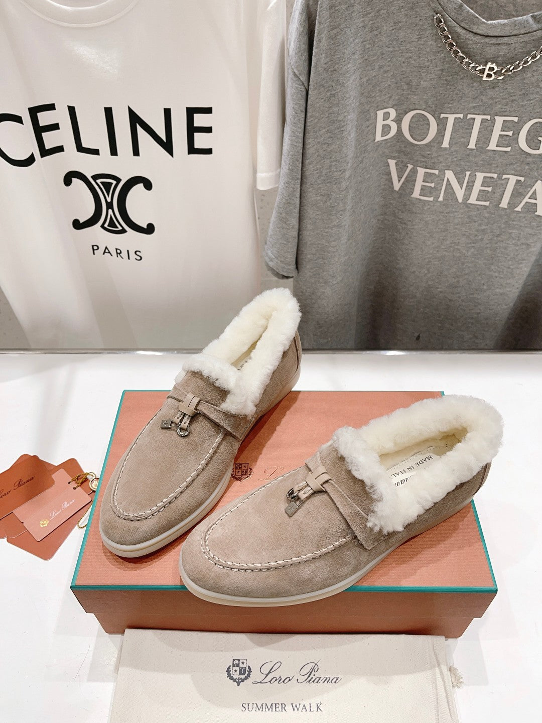 LP SUMMER CHARMS WALK LOAFERS PEANUT FLEECE