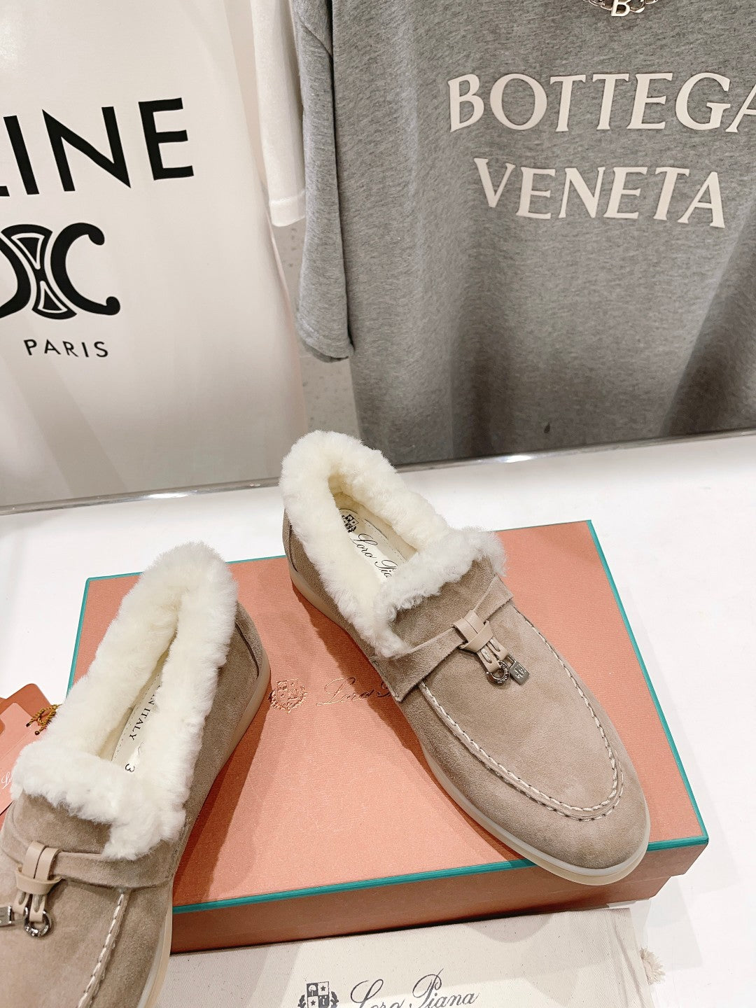 LP SUMMER CHARMS WALK LOAFERS PEANUT FLEECE