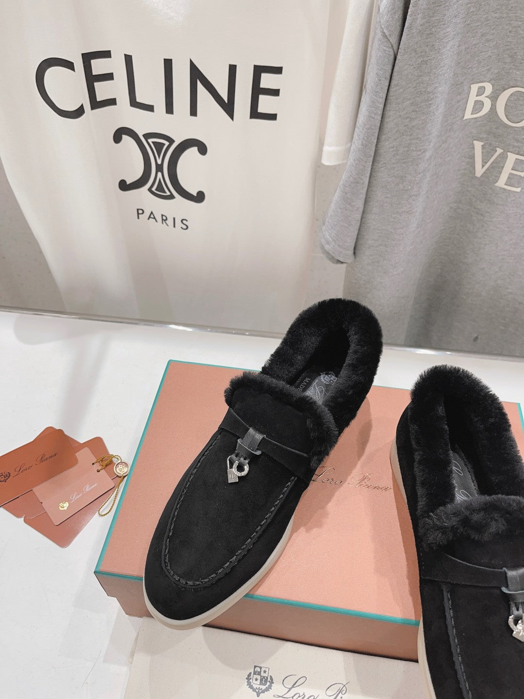 LP SUMMER CHARMS WALK LOAFERS BLACK FLEECE