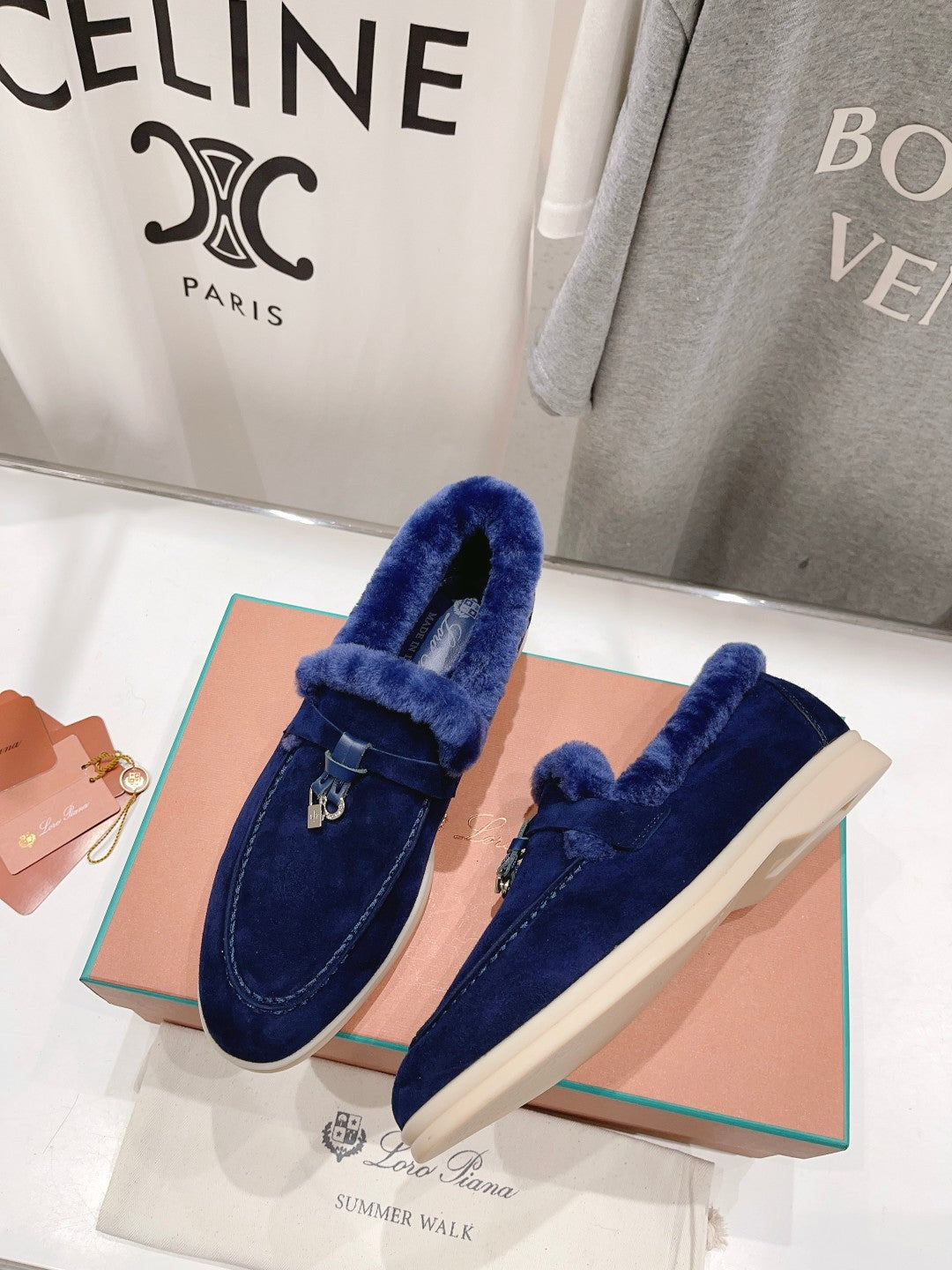 LP SUMMER CHARMS WALK LOAFERS NAVY FLEECE