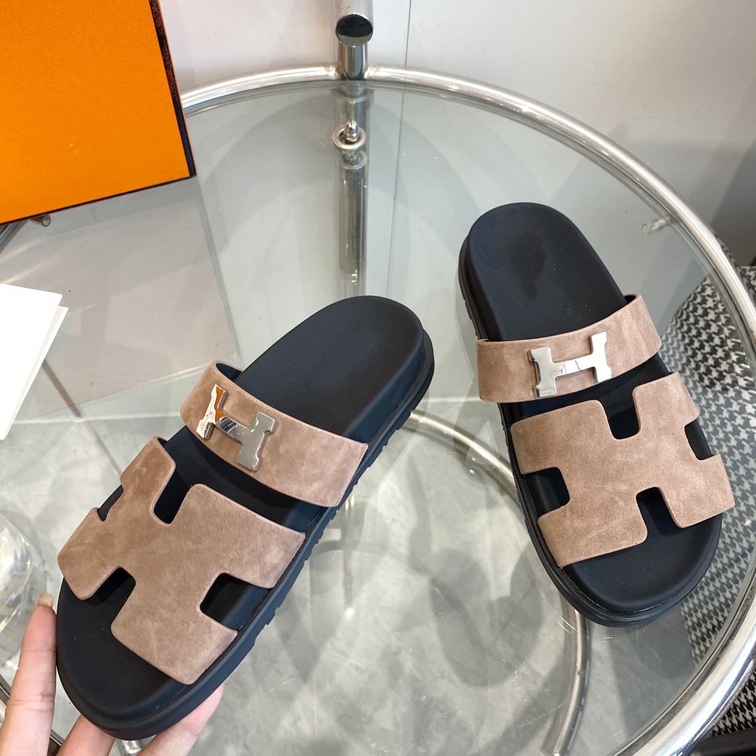 Chypre Sandal light brown Suede