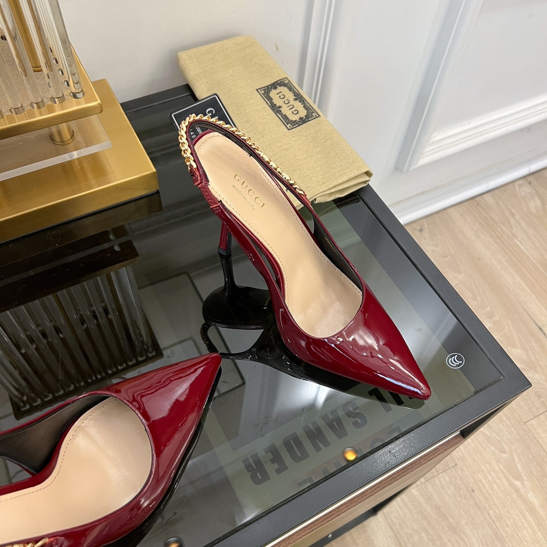 GG SIGNORIA SLINGBACK PUMP JAM LAMBSKIN