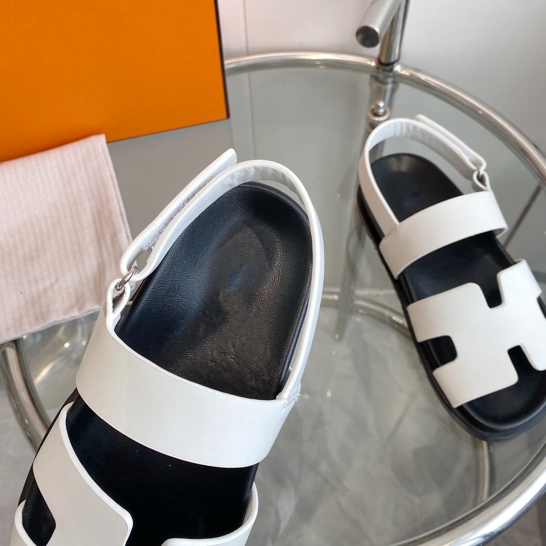 Genius Sandal White Leather