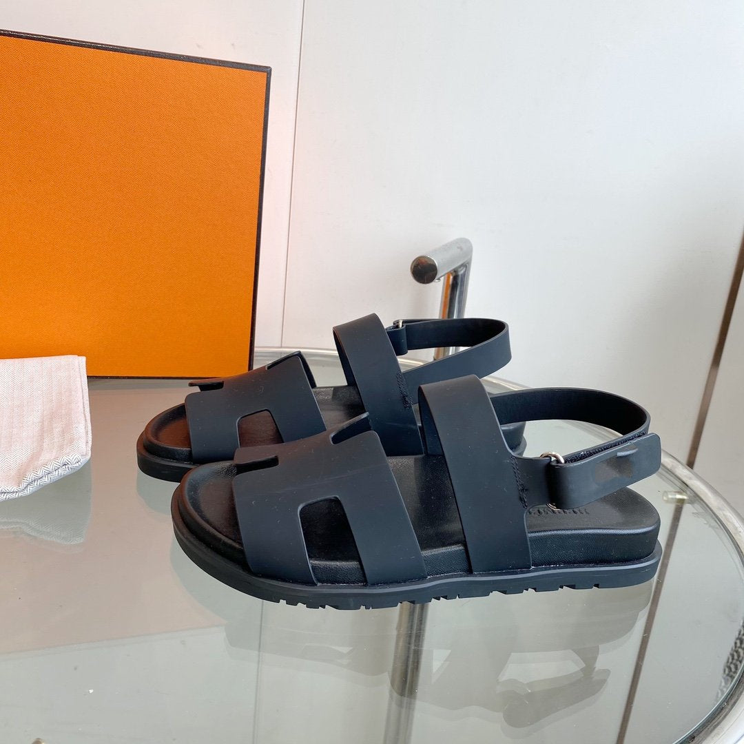 Genius Sandal Black Leather