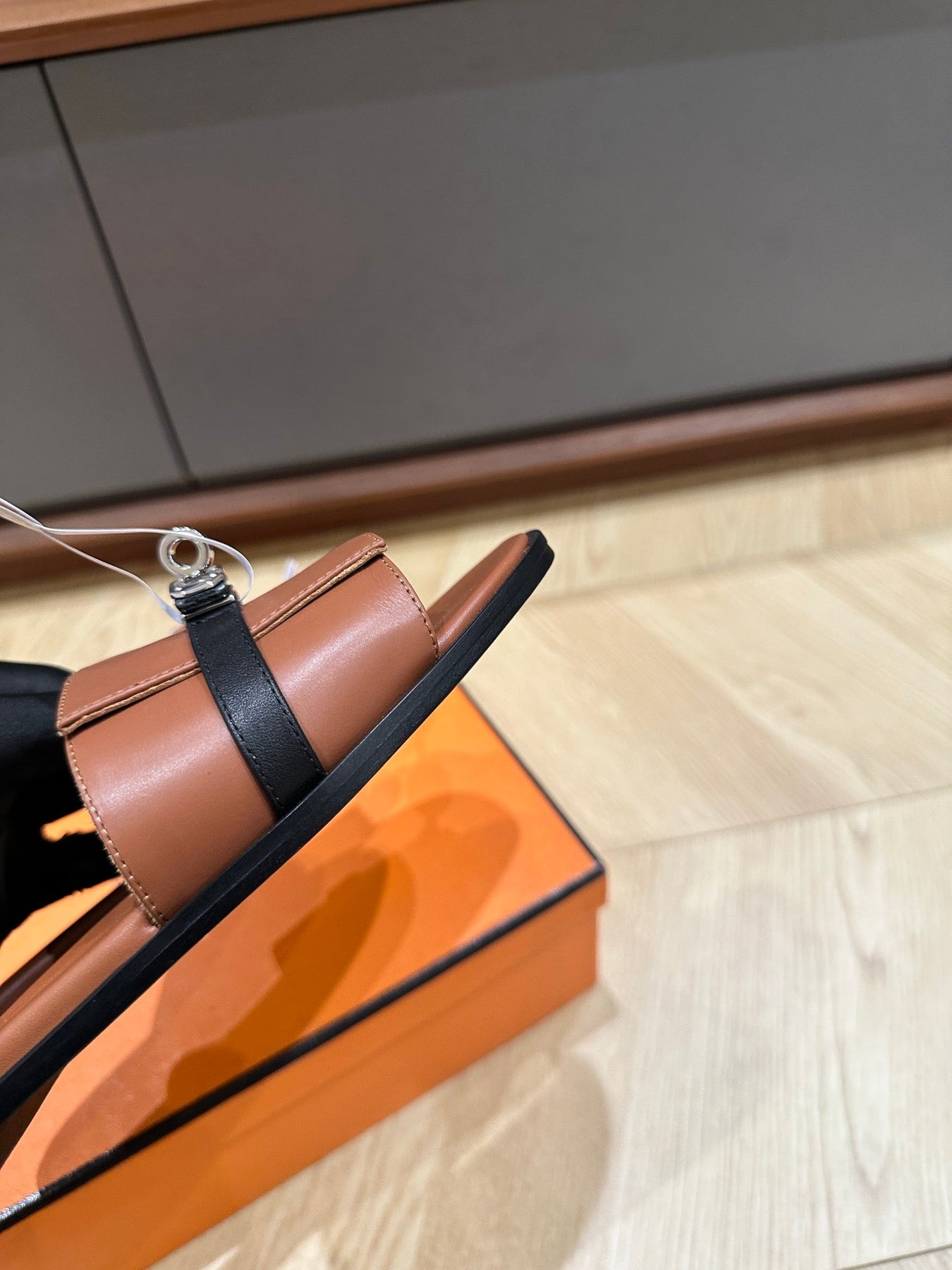 GABRIEL SANDAL CINNAMON CALFSKIN