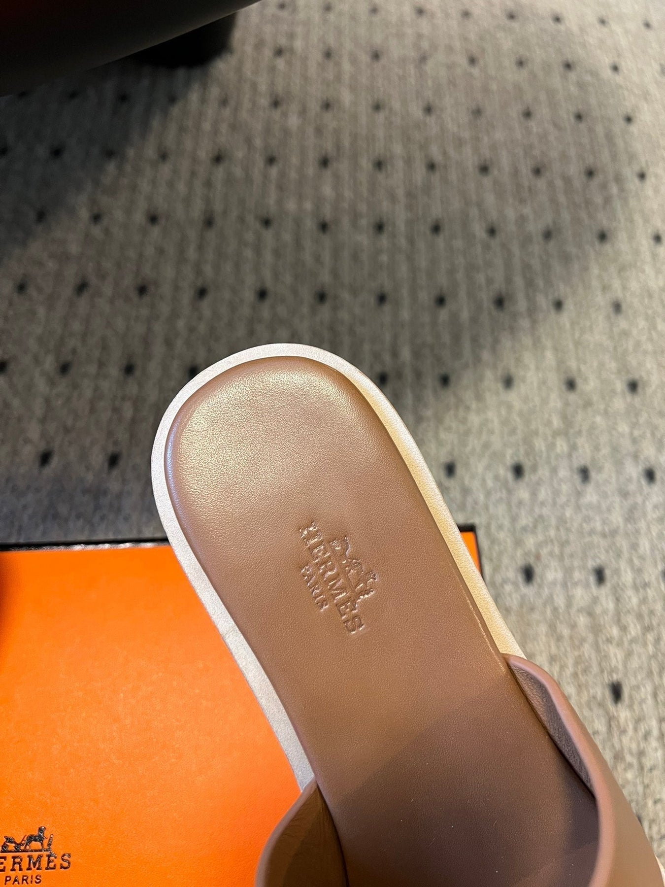 EZE SANDAL 85 MM IN BRONZE BROWN CALFSKIN