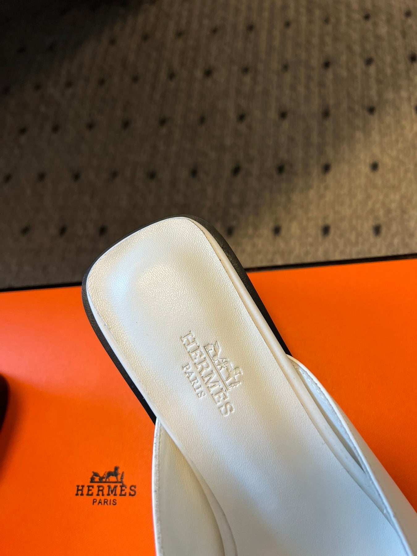 ILOT 55 MM SANDAL IN WHITE CALFSKIN