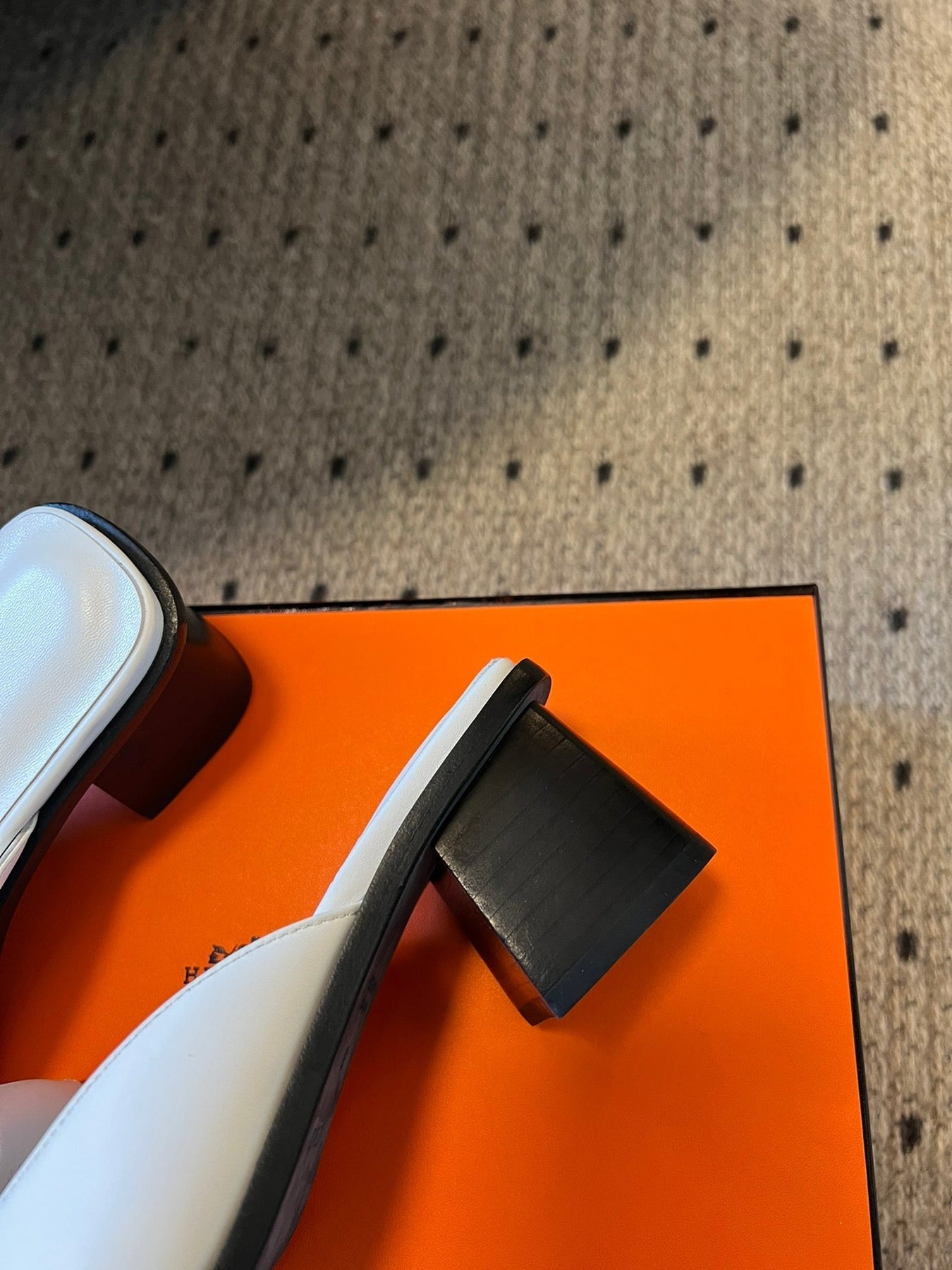 ILOT 55 MM SANDAL IN WHITE CALFSKIN