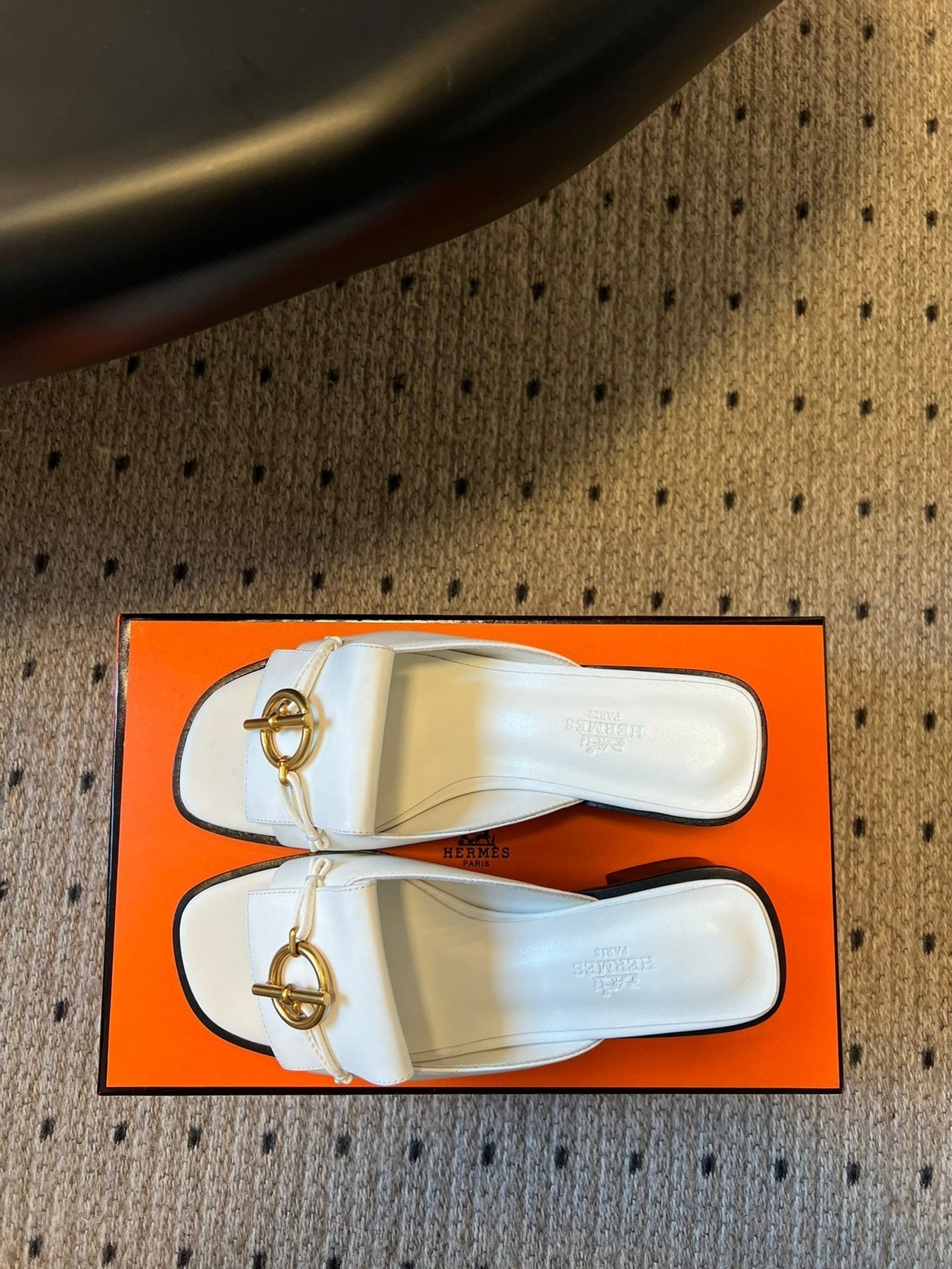 ILOT 55 MM SANDAL IN WHITE CALFSKIN